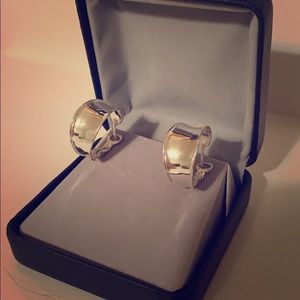 Sterling silver hoop earrings